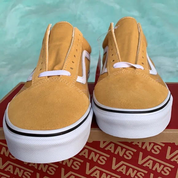 VANS OLD SKOOL OCHRE/TRUE WHITE MEN’S - Picture 4 of 16